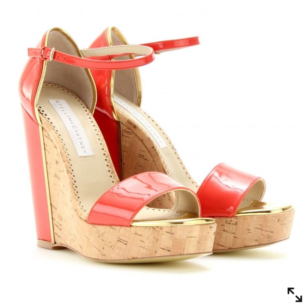 Stella McCartney Coral Cork Wedges